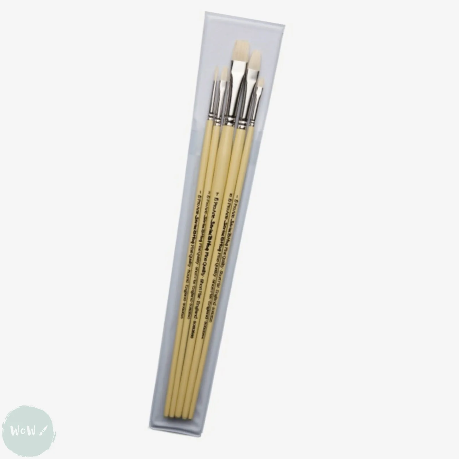 BRUSH SET -  Series B – Finest Quality Hogs Hair Brush Wallet - W7B