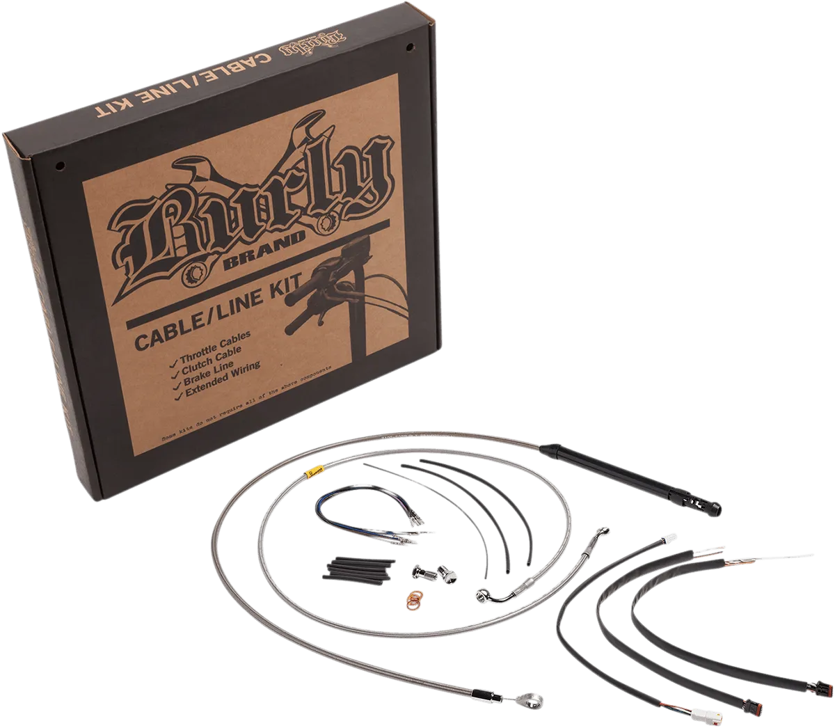 Burly Brand B30-1259 Handlebar Cable/Line Install Kits - Black