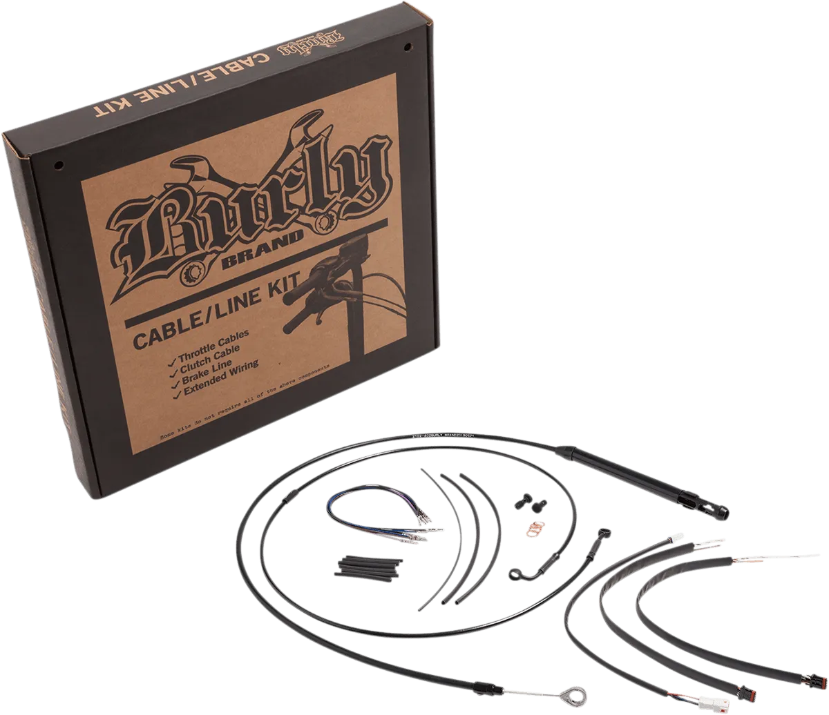 Burly Brand B30-1259 Handlebar Cable/Line Install Kits - Black