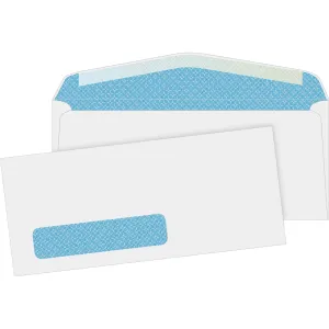 Business Source No. 10 Tinted Diagonal Seam Window Envelopes