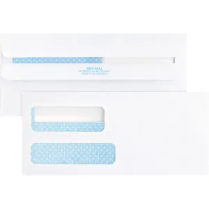 Business Source No. 9 Double Window Invoice Envelopes