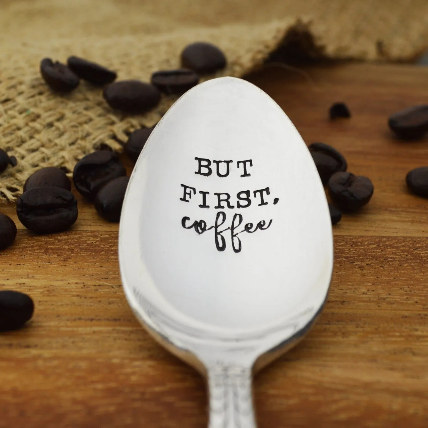 But First, Coffee Vintage Spoon