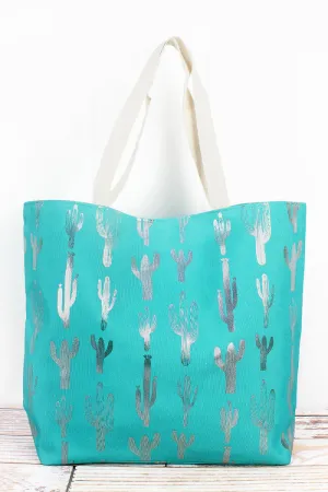 CACTUS SHOULDER TOTE