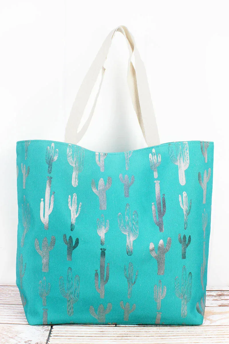 CACTUS SHOULDER TOTE