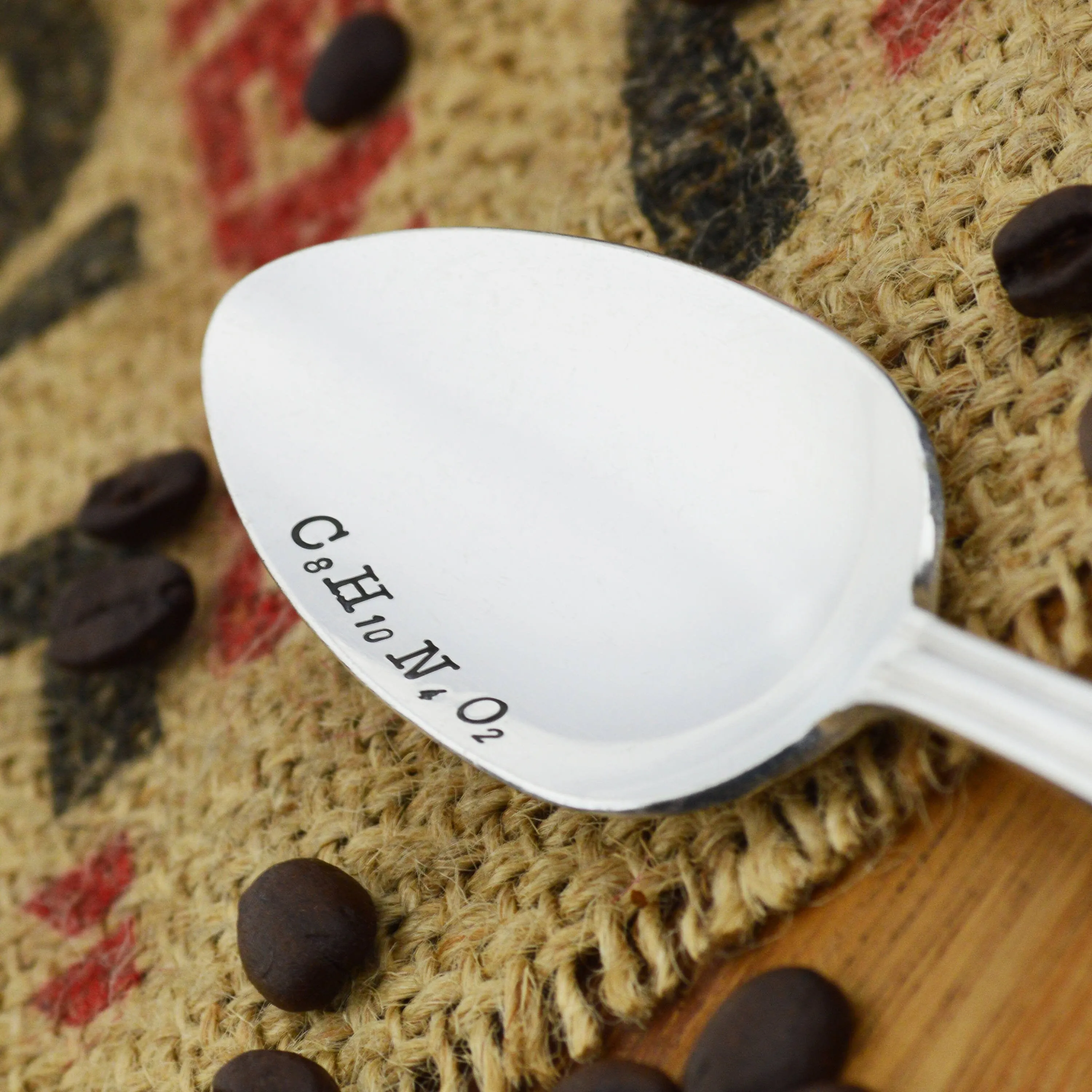 Caffeine Molecule Vintage Spoon