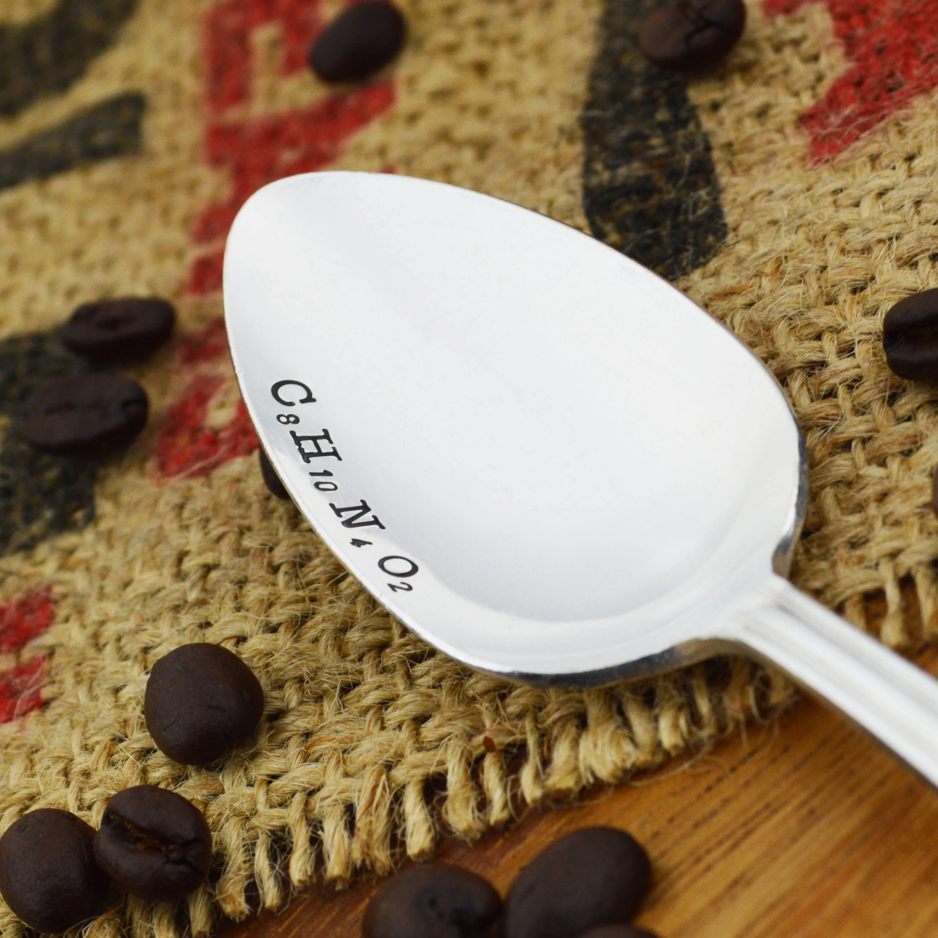 Caffeine Molecule Vintage Spoon