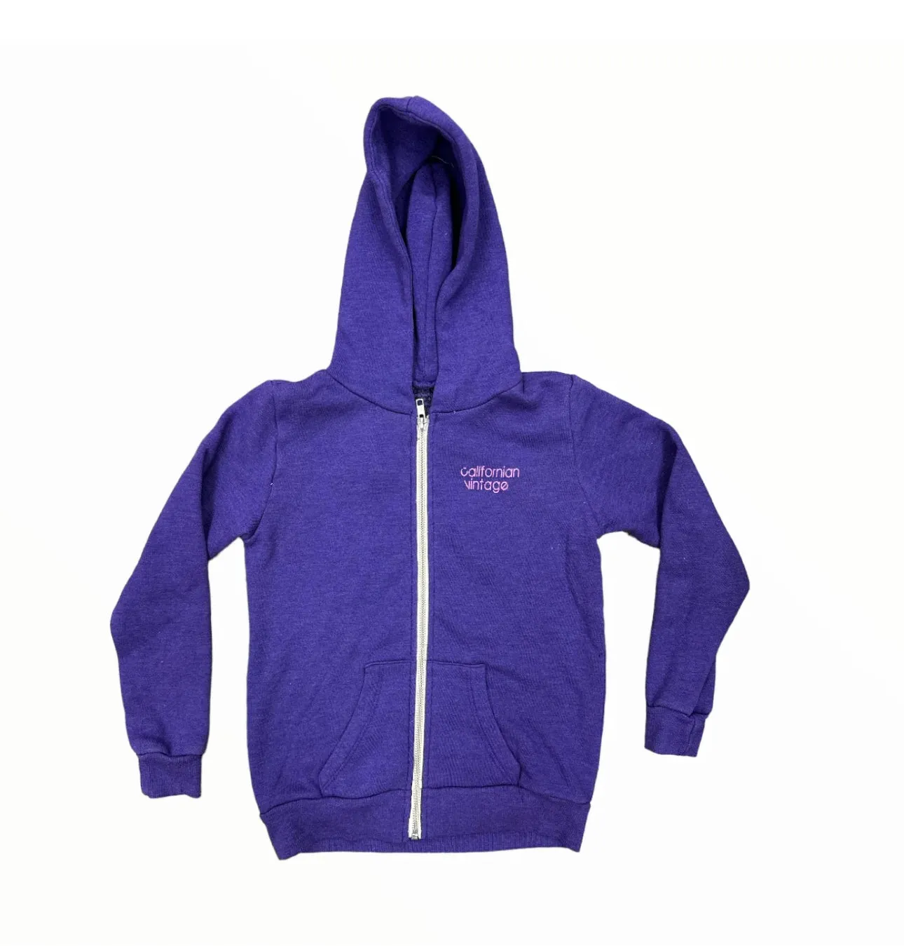 Californian Vintage- Beach Club Zip Up Hoodie (Purple)