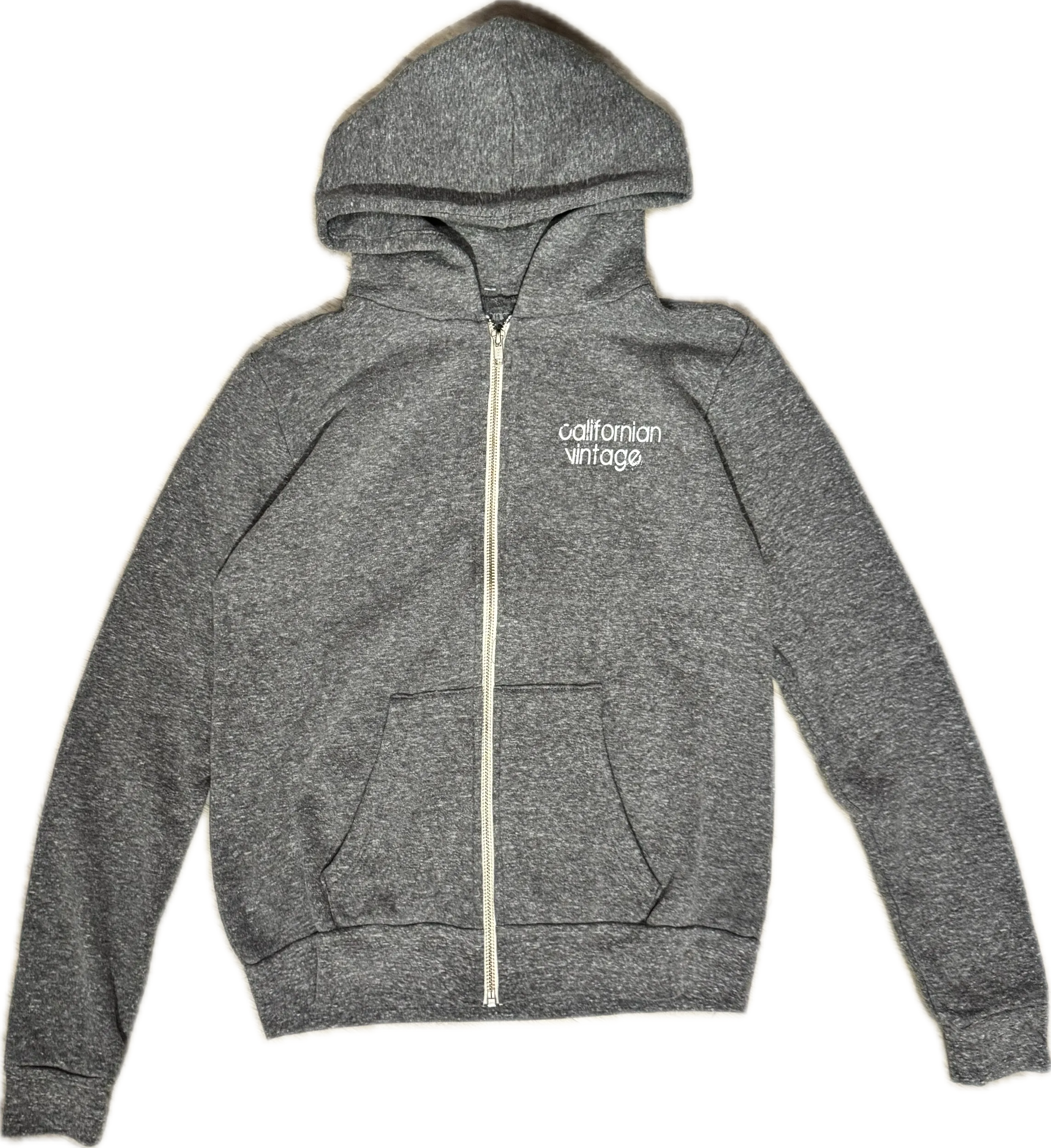 Californian Vintage- Dreamin Zip-up Hoodie (heather grey)