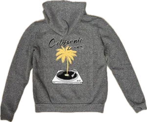 Californian Vintage- Dreamin Zip-up Hoodie (heather grey)