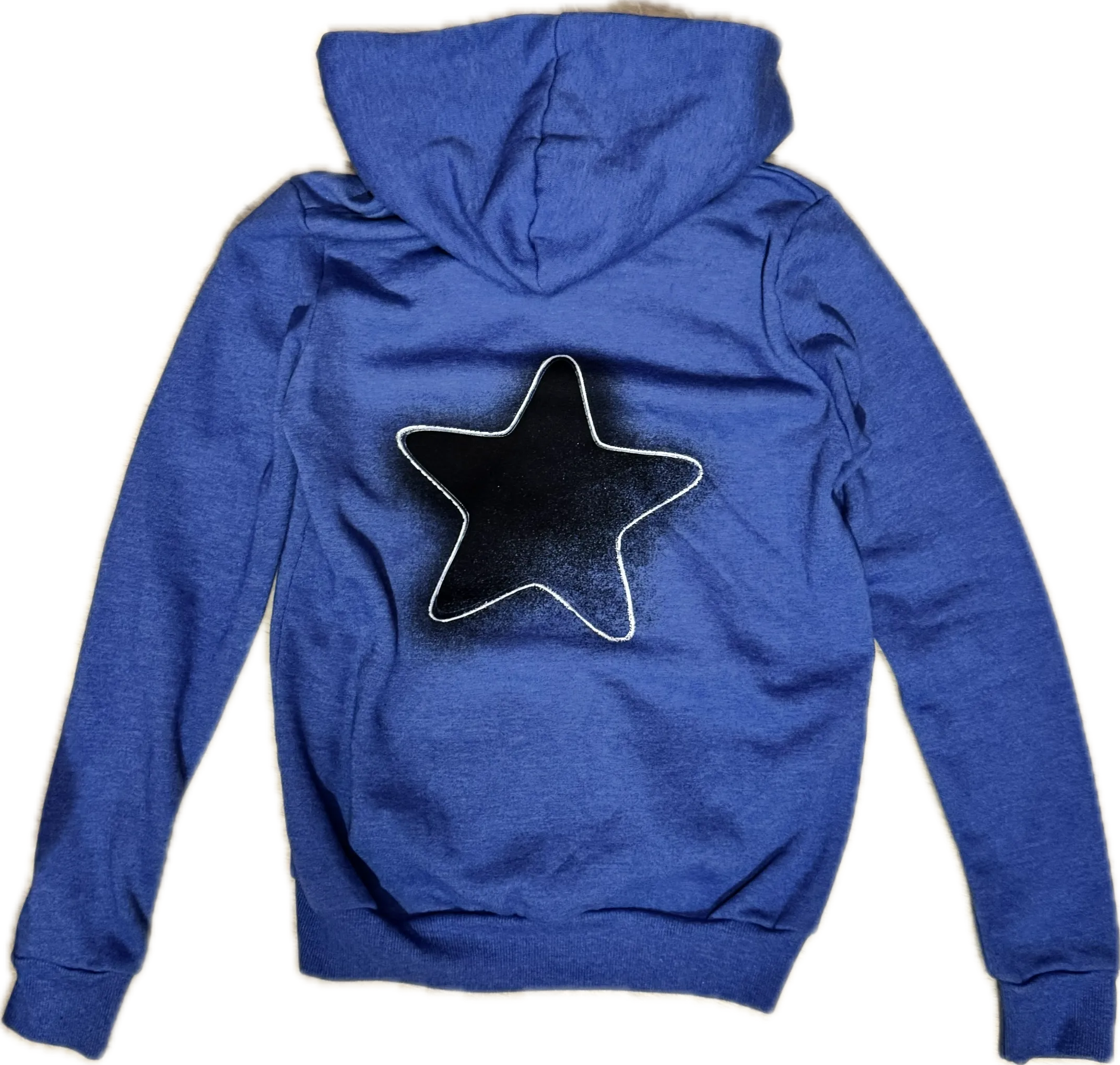 CALIFORNIAN VINTAGE- One Star Zip Up Hoodie (Blue)