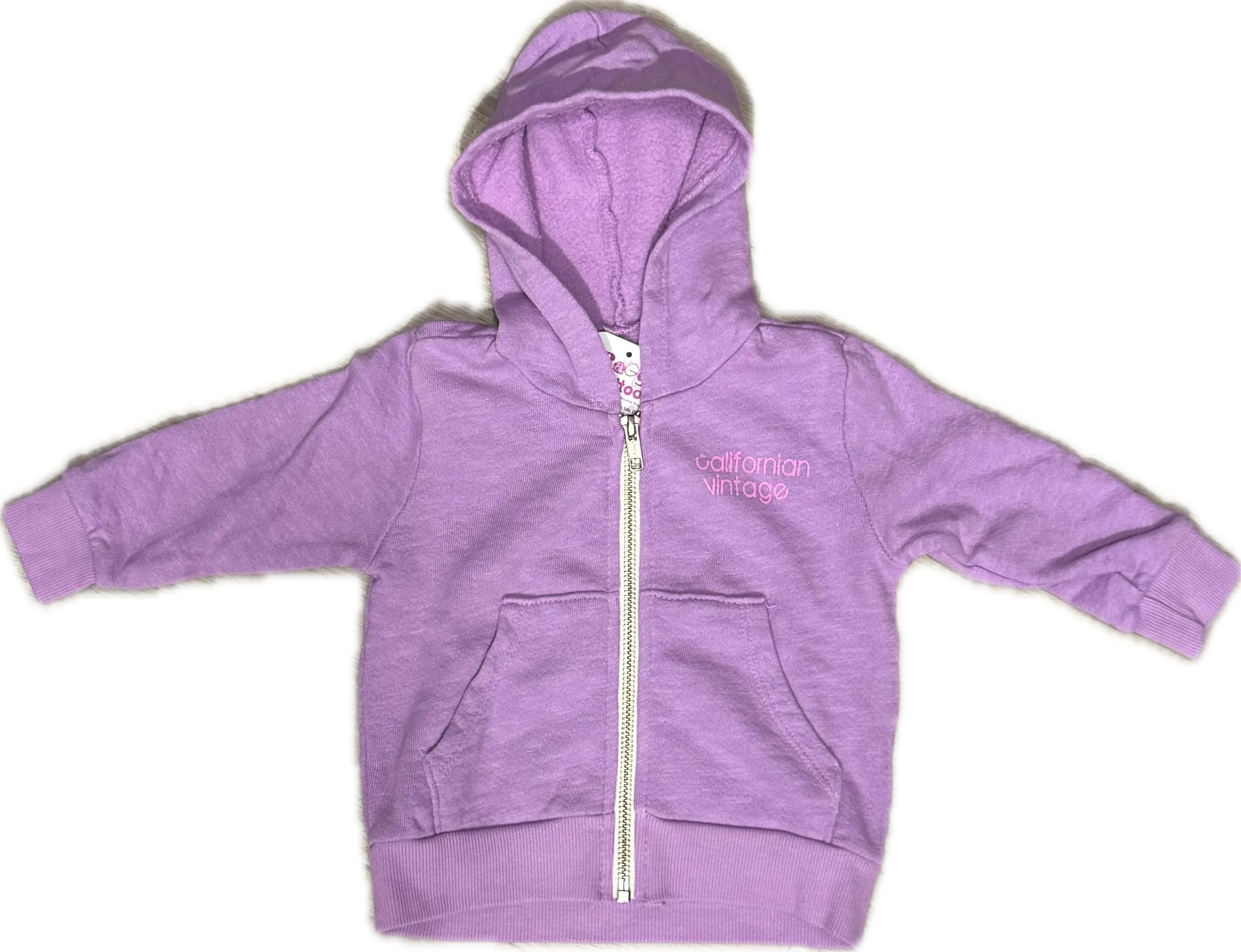 CALIFORNIAN VINTAGE- One Star Zip-Up Hoodie (Lilac)