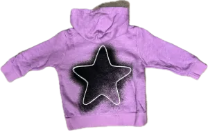 CALIFORNIAN VINTAGE- One Star Zip-Up Hoodie (Lilac)