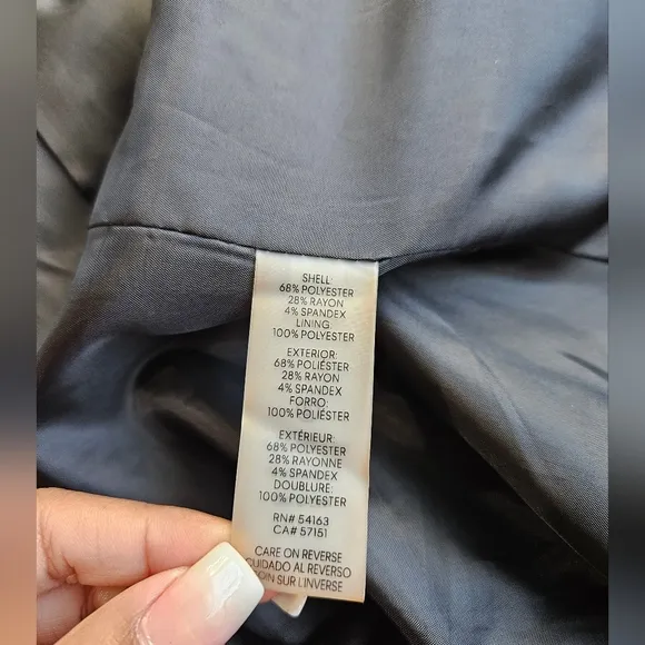 Calvin Klein Long Plaid Blazer coat