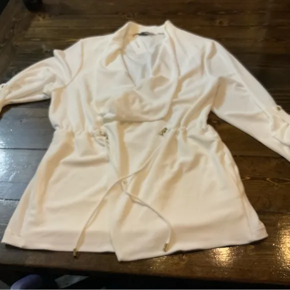 Calvin Klein White Utility Jacket
