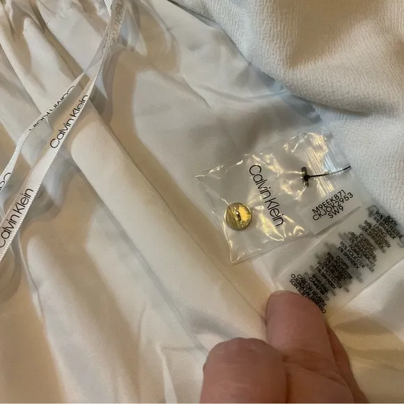 Calvin Klein White Utility Jacket