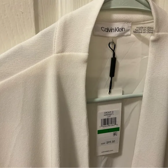 Calvin Klein White Utility Jacket