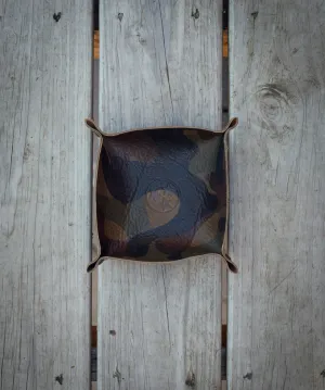 Camo Leather Catch All Tray