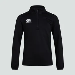 Canterbury Club 1/4 Zip Mid Layer Top - Juniors - Black