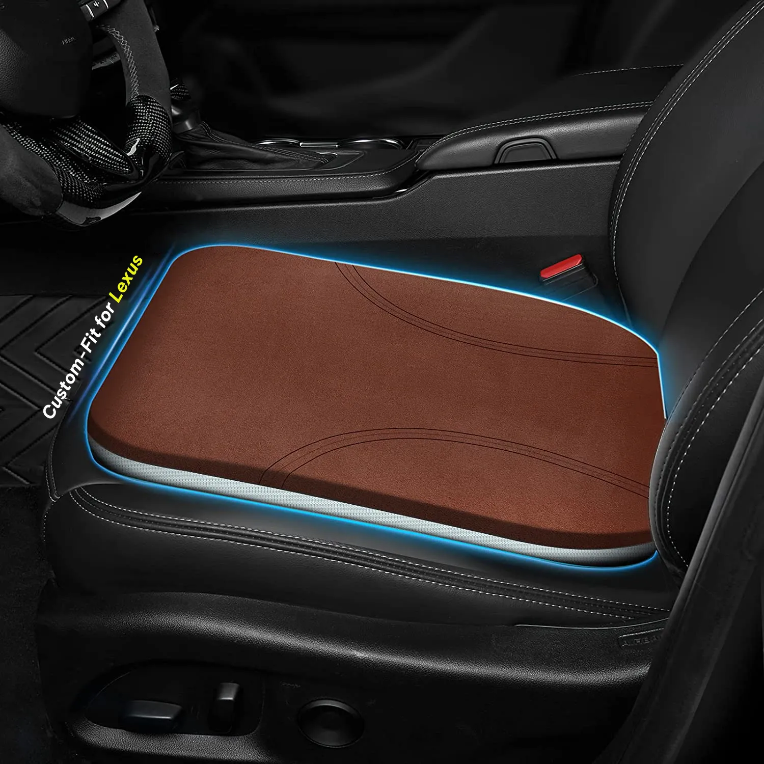Car Seat Cushion, Custom Fit For Car, Car Memory Foam Seat Cushion, Heightening Seat Cushion, Seat Cushion for Car and Office Chair WAFJ224