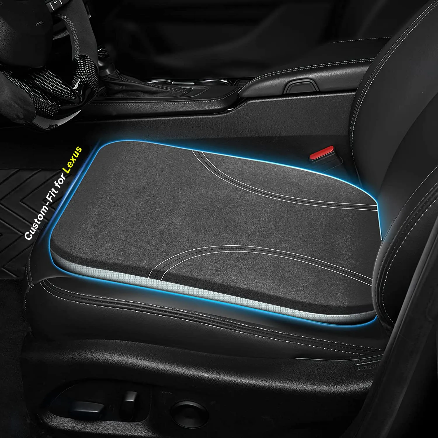 Car Seat Cushion, Custom Fit For Car, Car Memory Foam Seat Cushion, Heightening Seat Cushion, Seat Cushion for Car and Office Chair WAFJ224