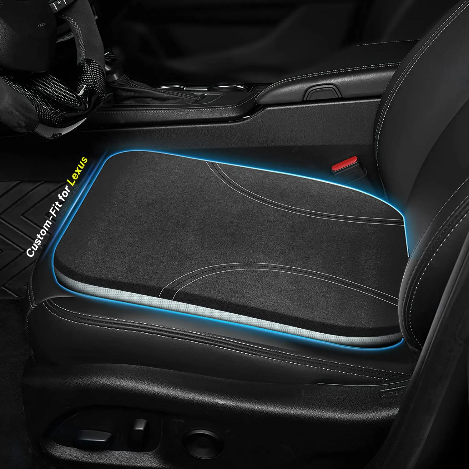 Car Seat Cushion, Custom Fit For Car, Car Memory Foam Seat Cushion, Heightening Seat Cushion, Seat Cushion for Car and Office Chair WAFJ224