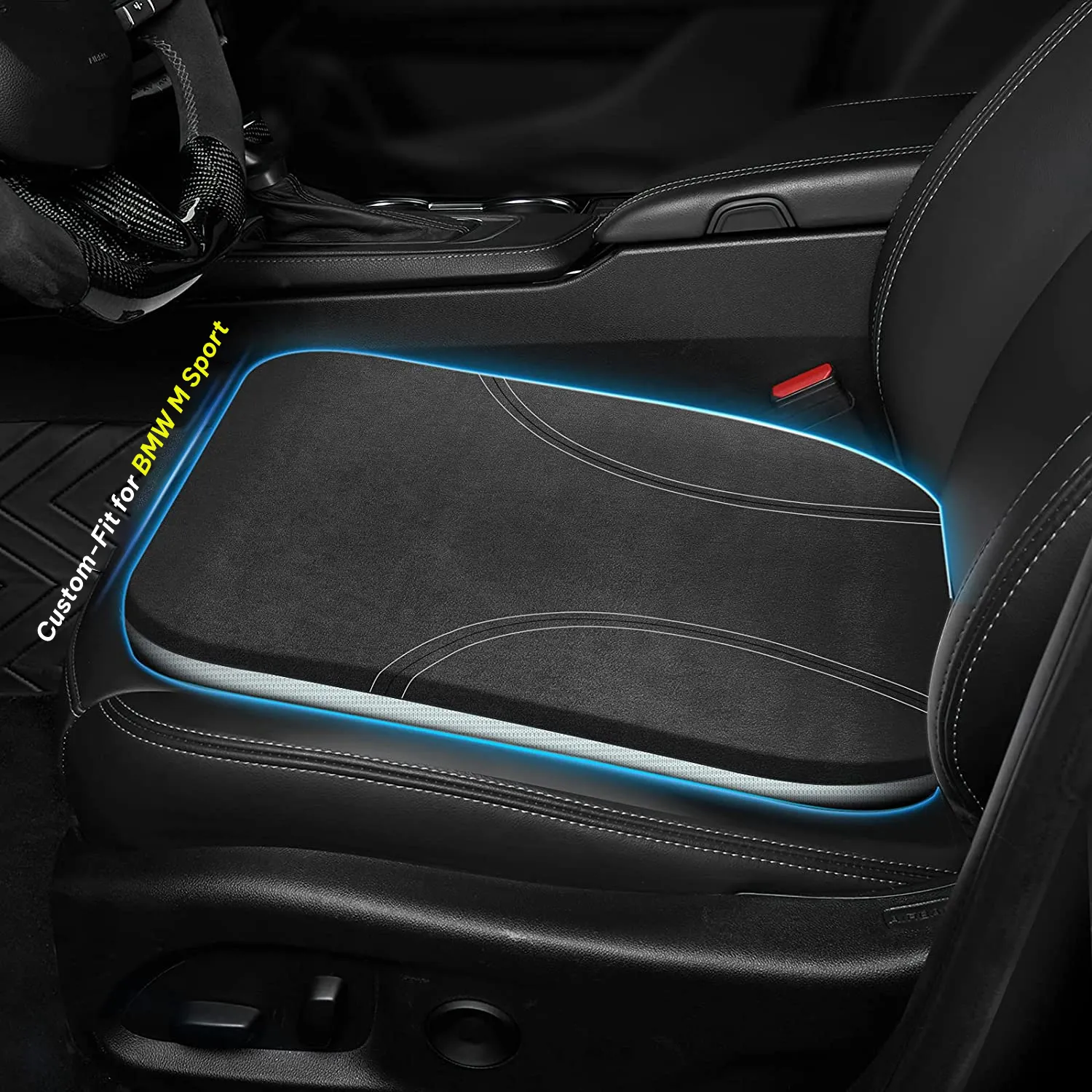 Car Seat Cushion, Custom Fit For Car, Car Memory Foam Seat Cushion, Heightening Seat Cushion, Seat Cushion for Car and Office Chair WAKO224