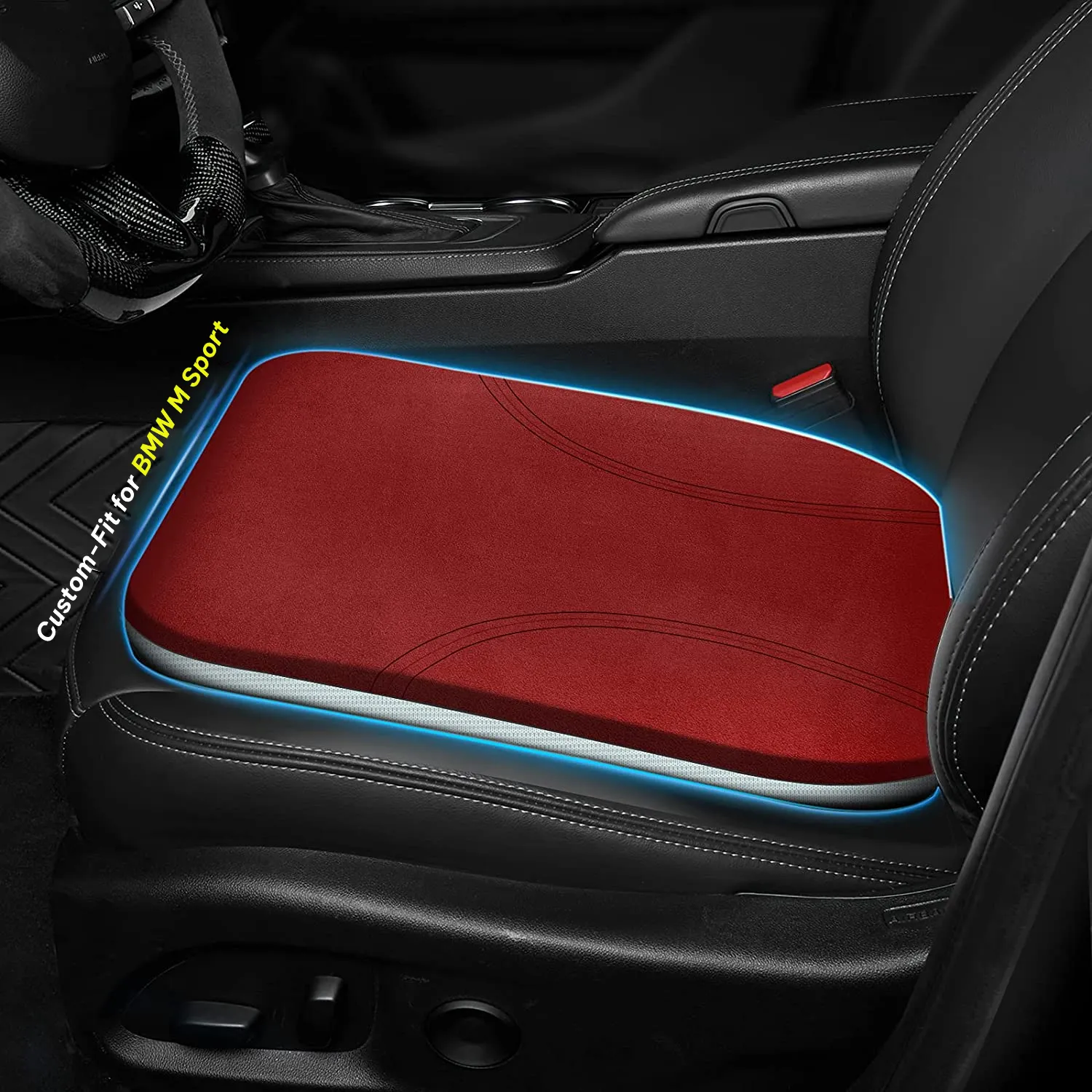 Car Seat Cushion, Custom Fit For Car, Car Memory Foam Seat Cushion, Heightening Seat Cushion, Seat Cushion for Car and Office Chair WAKO224