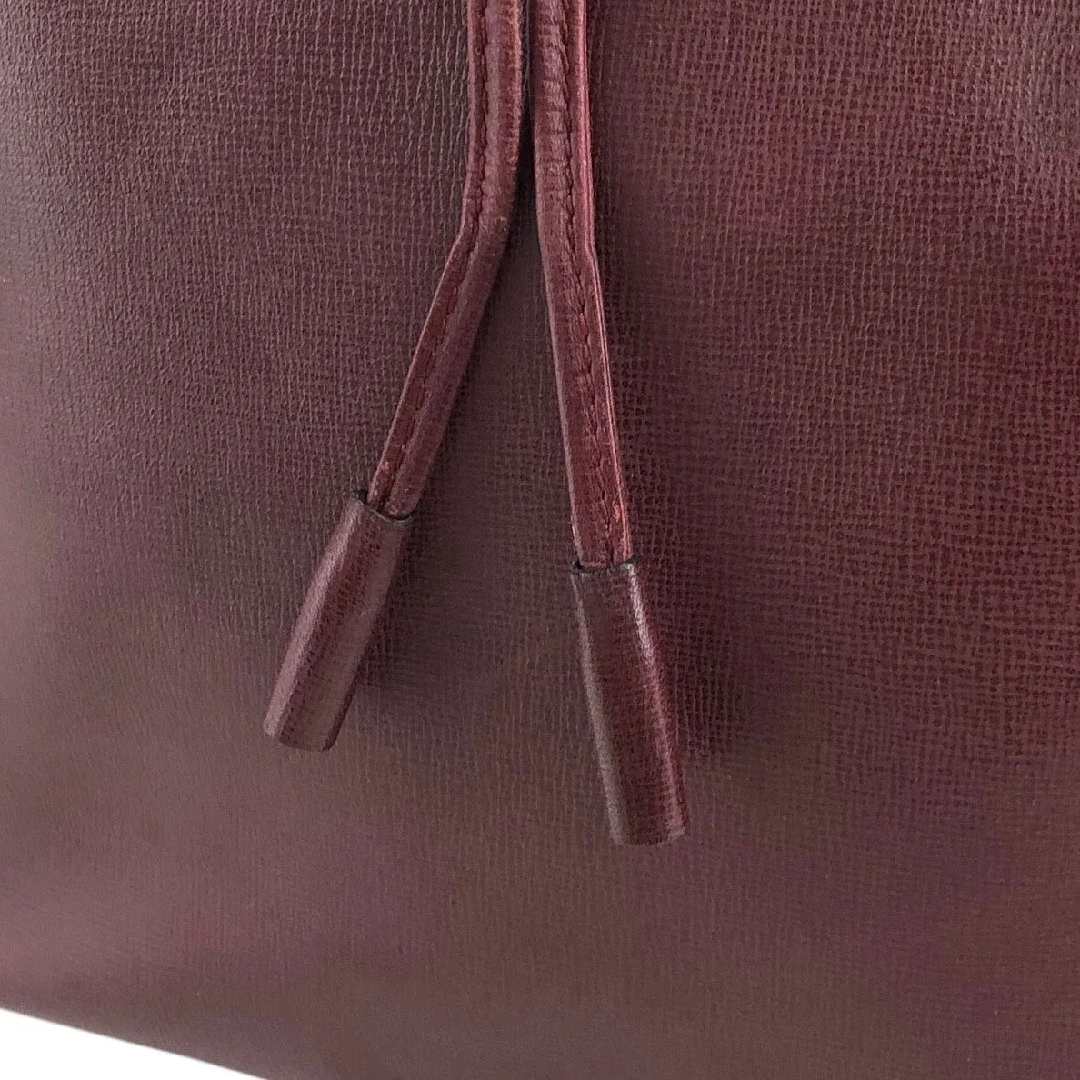 Cartier Logo Drawstring Shoulder bag Bordeaux Vintage nfywjr