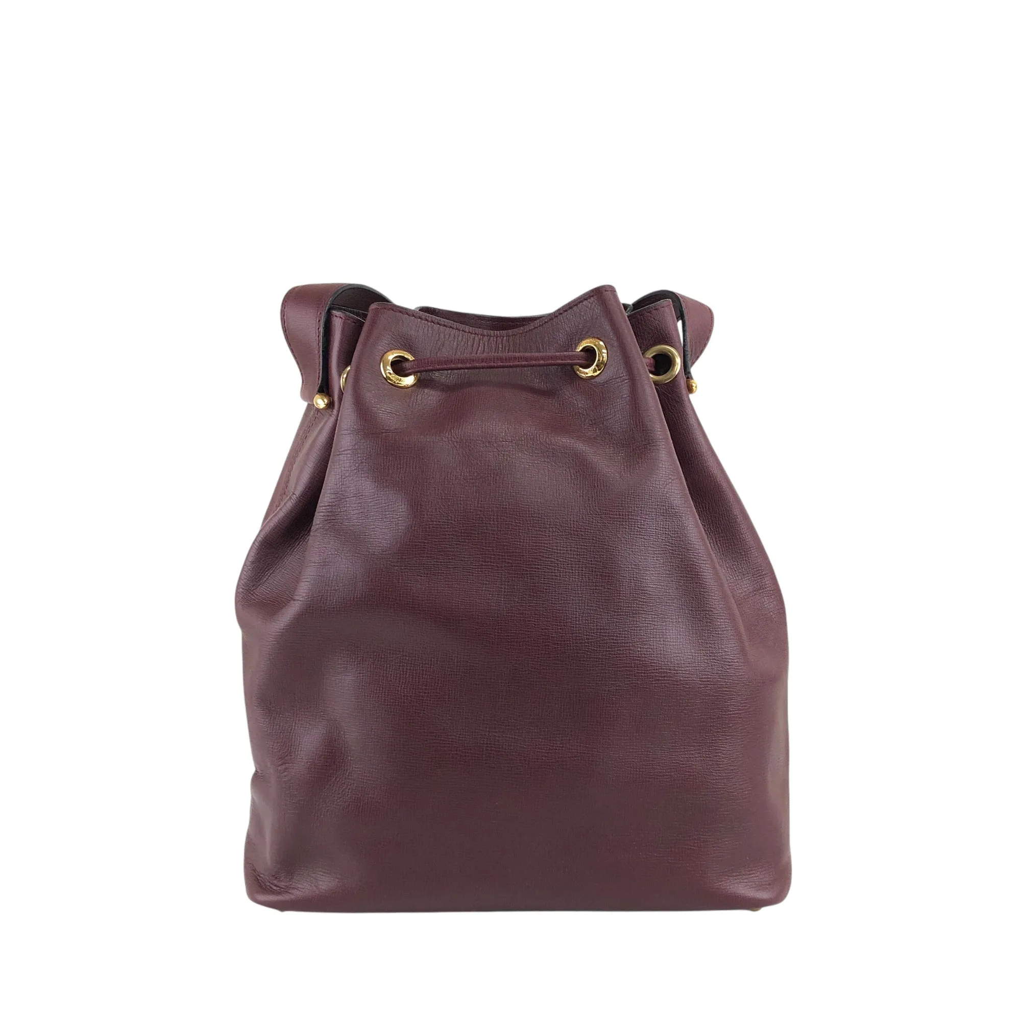 Cartier Logo Drawstring Shoulder bag Bordeaux Vintage nfywjr