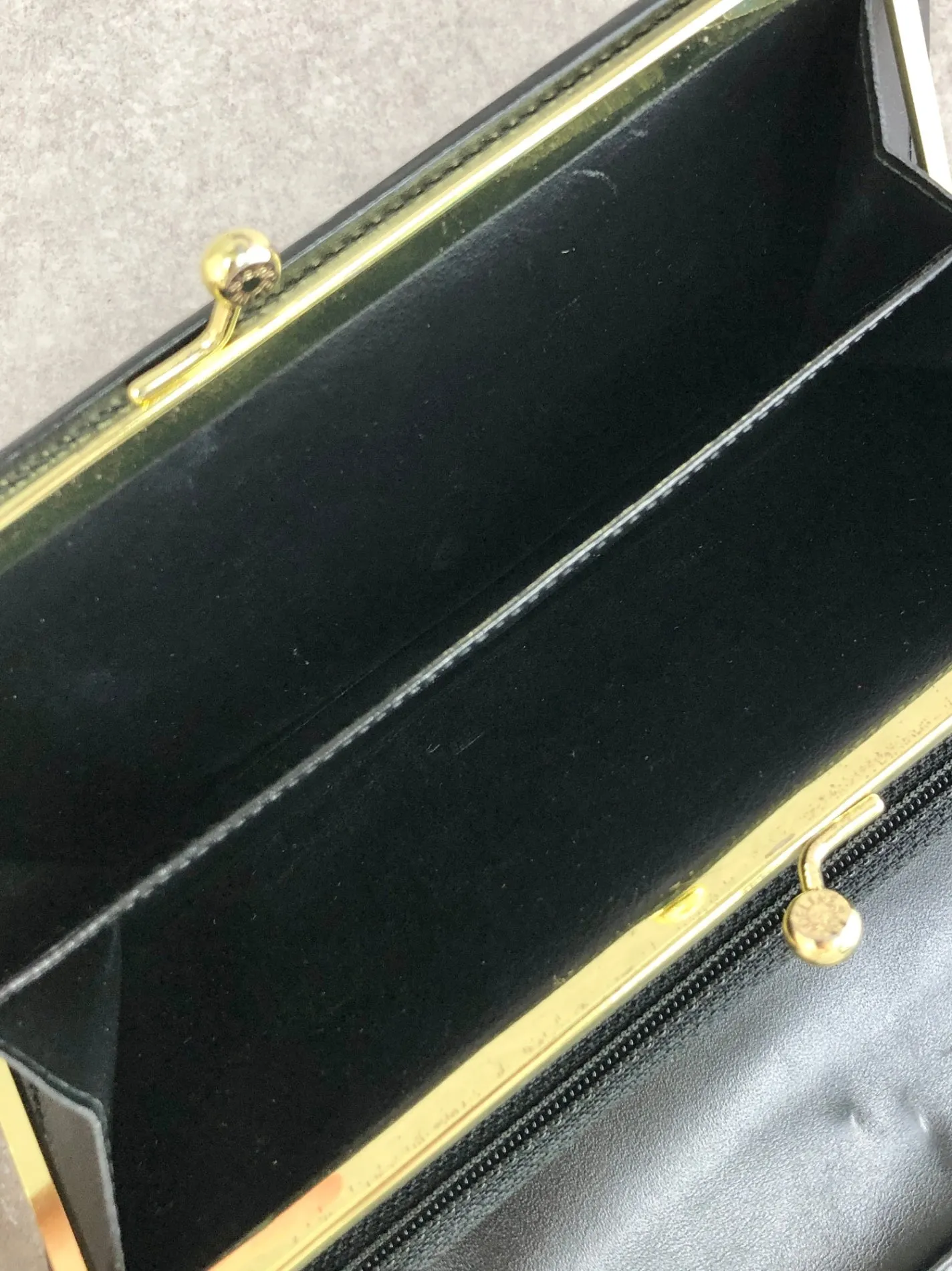 CELINE Macadam Blason Long Wallet Black Vintage nvvpfx