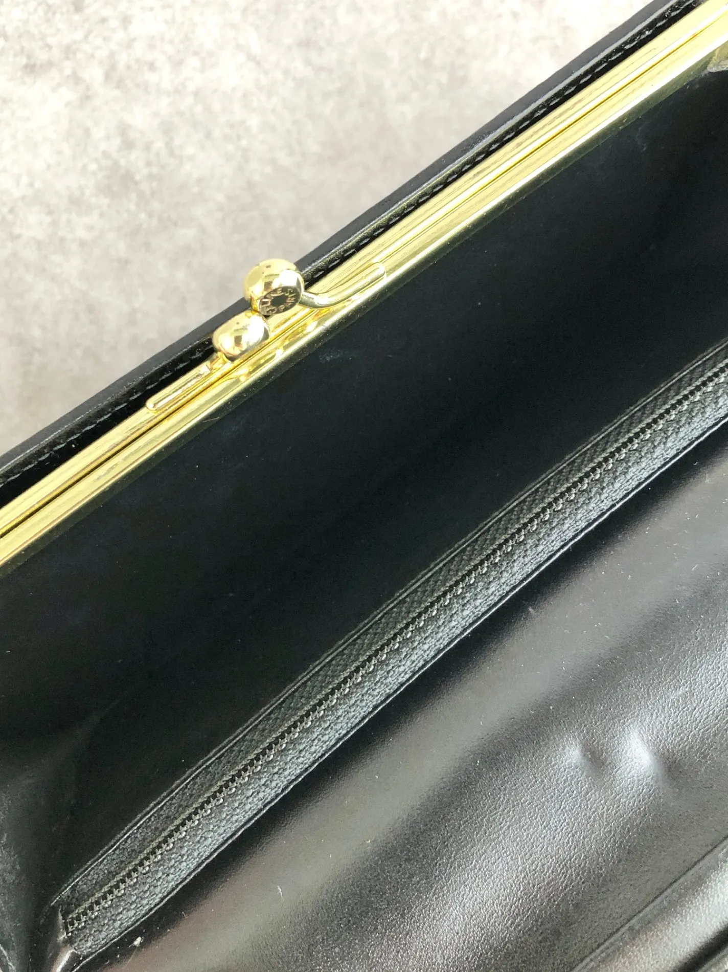 CELINE Macadam Blason Long Wallet Black Vintage nvvpfx