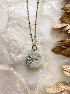 Ceramic Pendant Necklace - Sargassum