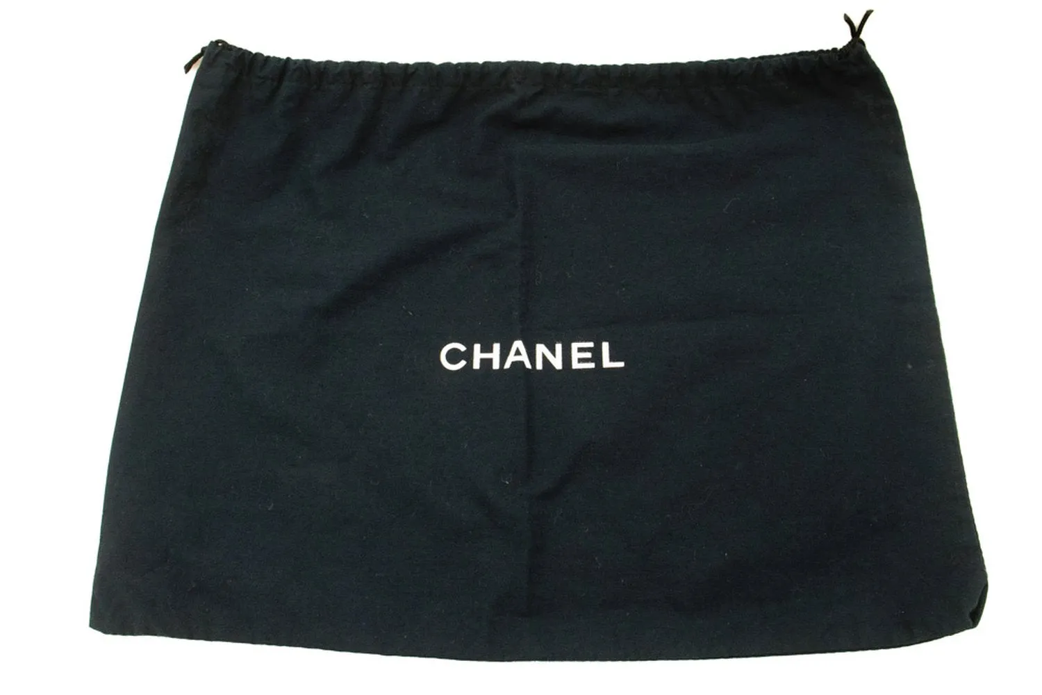CHANEL Classic Double Flap 10" Chain Shoulder Bag Black Lambskin m24