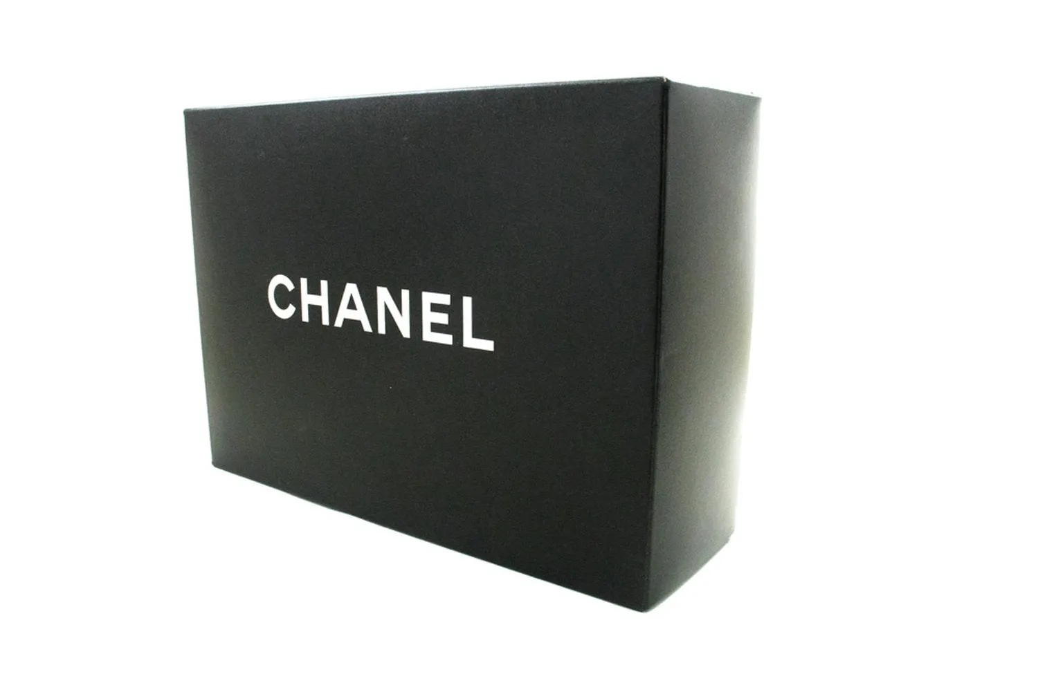 CHANEL Classic Double Flap 9" Chain Shoulder Bag Black Lambskin m86