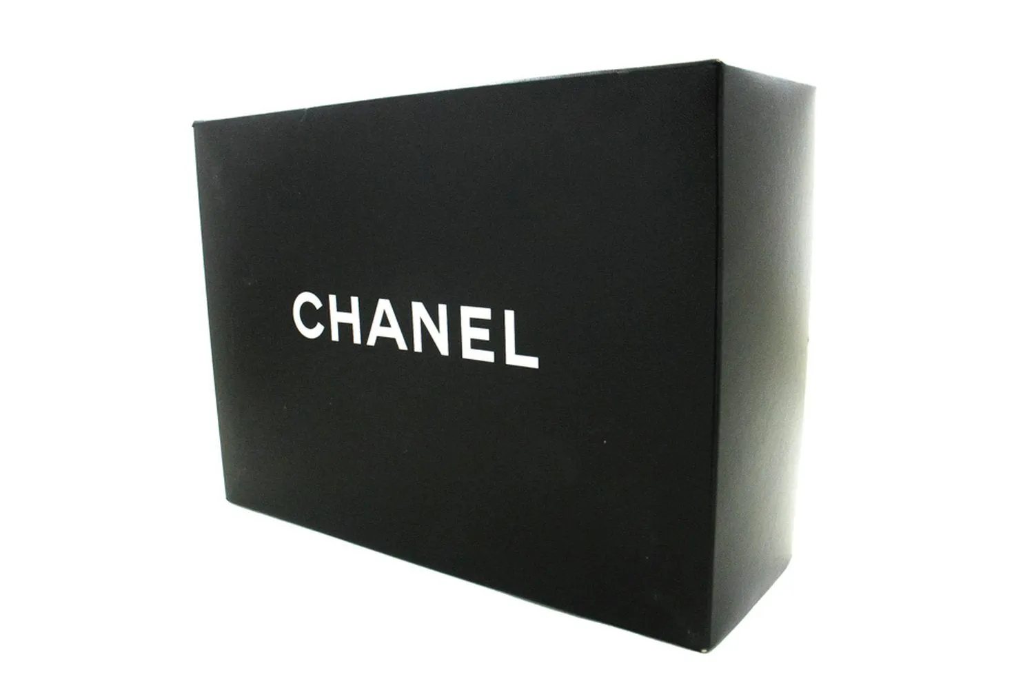 CHANEL Classic Double Flap 9" Chain Shoulder Bag Black Lambskin n24