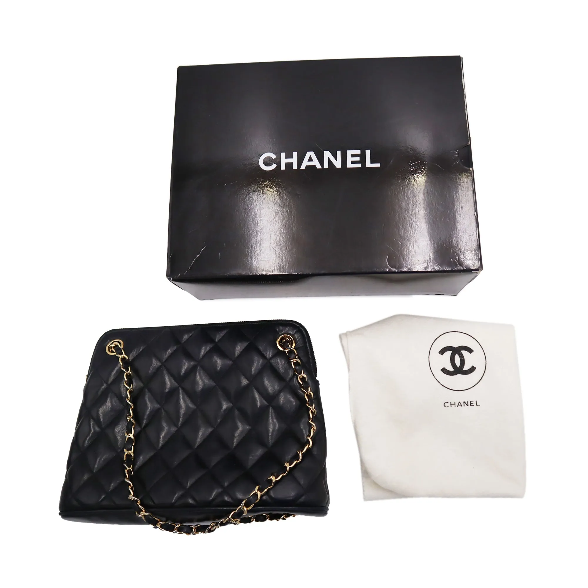 Chanel Quilted Lambskin Shoulder Bag