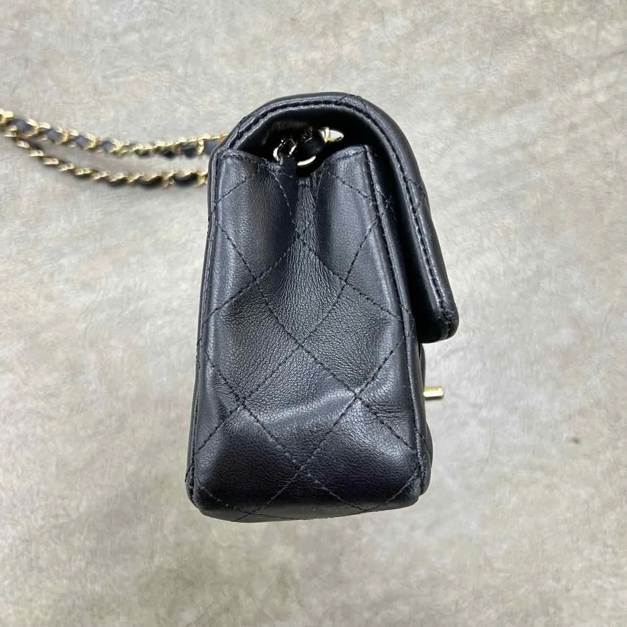 Chanel Shoulder Bag "LAMBSKIN" Used Black