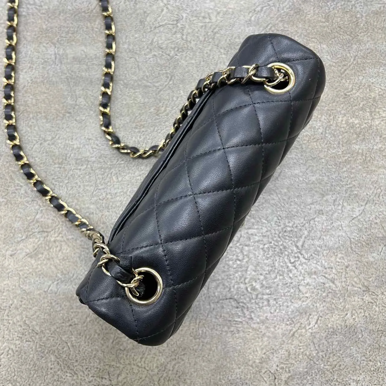 Chanel Shoulder Bag "LAMBSKIN" Used Black