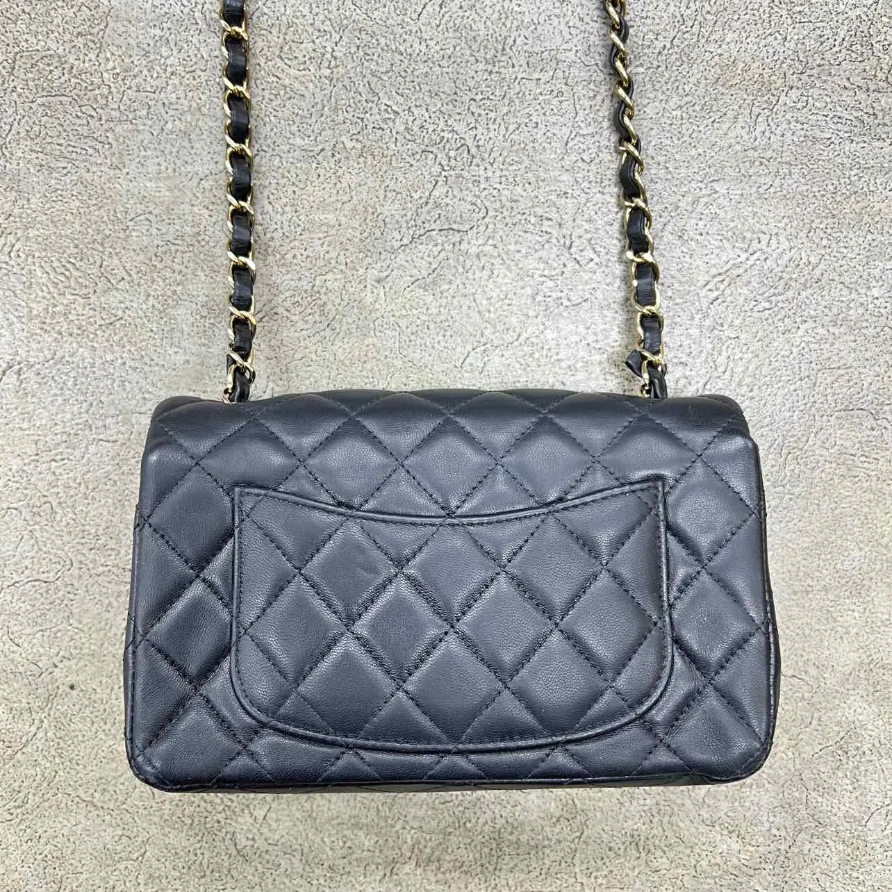 Chanel Shoulder Bag "LAMBSKIN" Used Black