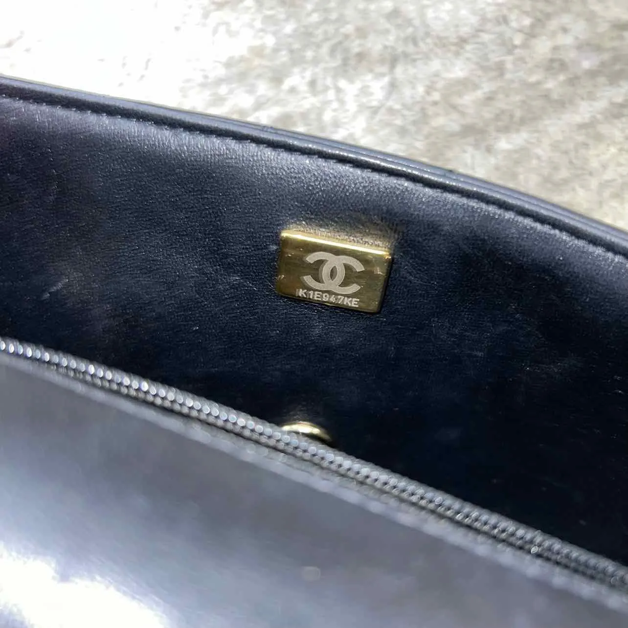 Chanel Shoulder Bag "LAMBSKIN" Used Black
