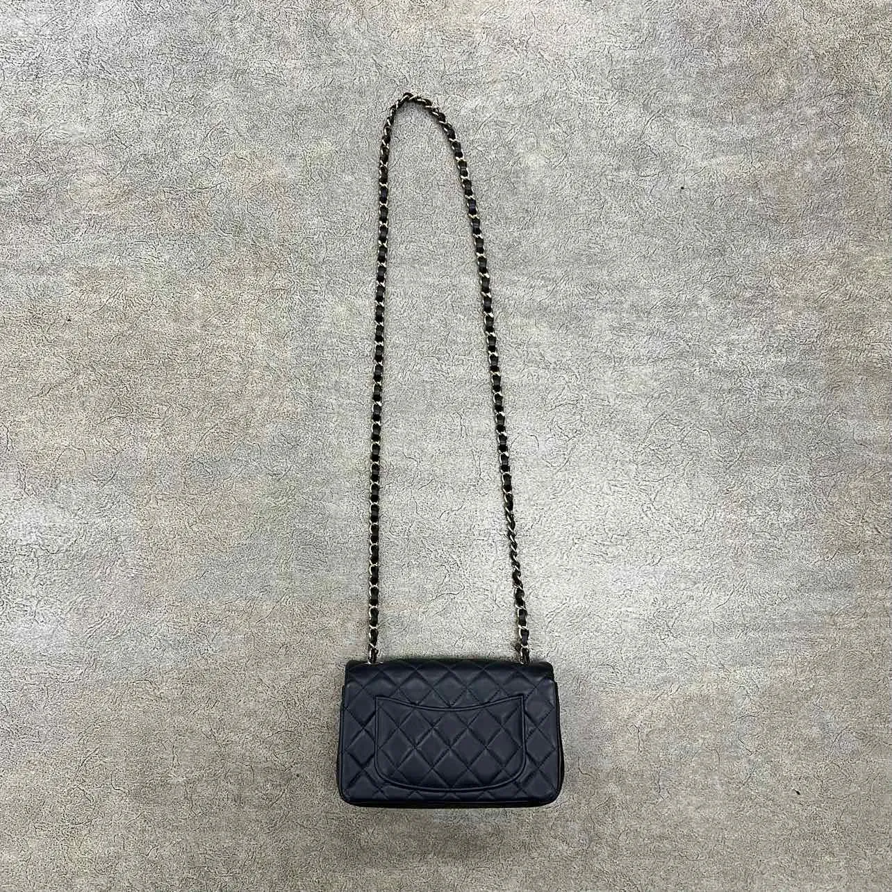 Chanel Shoulder Bag "LAMBSKIN" Used Black