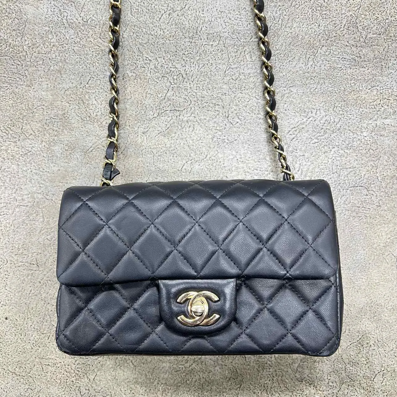 Chanel Shoulder Bag "LAMBSKIN" Used Black