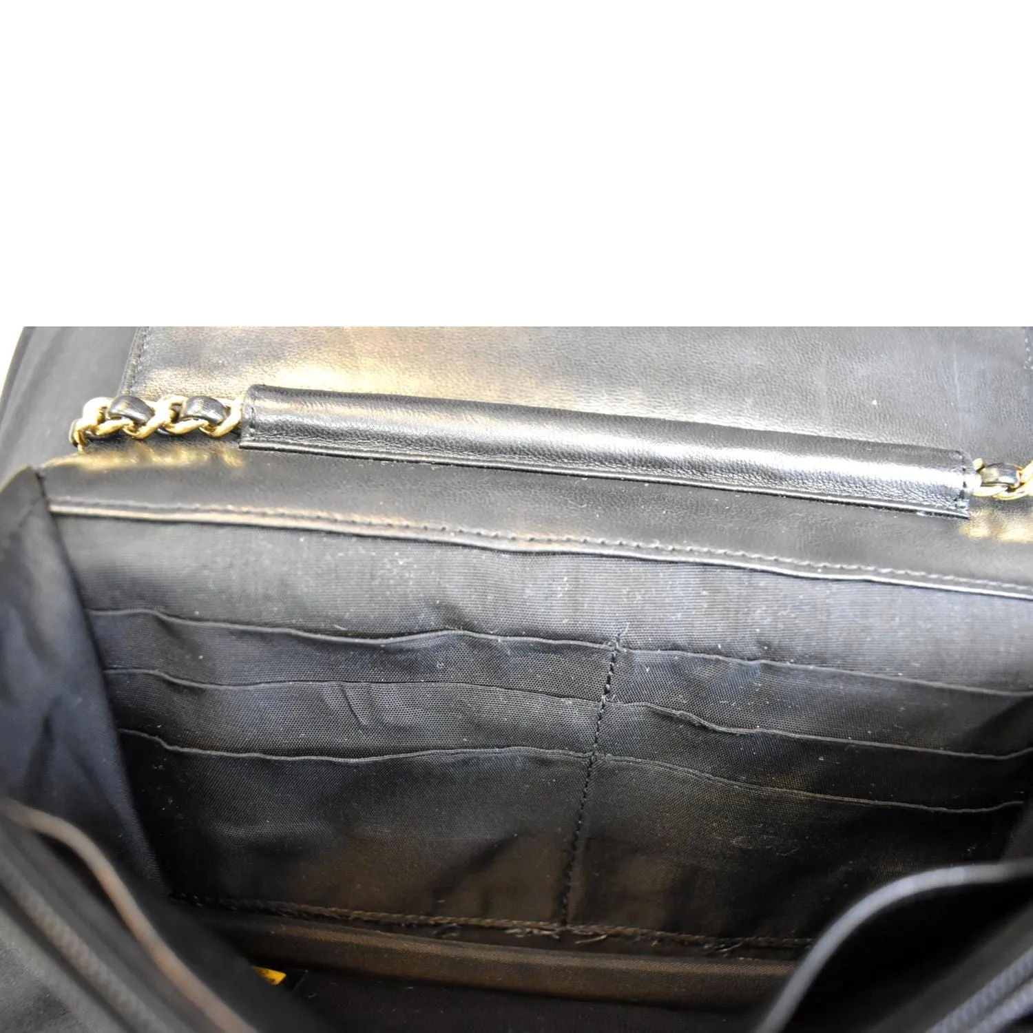 CHANEL Timeless WOC Caviar Leather Wallet on Chain Shoulder Bag Black