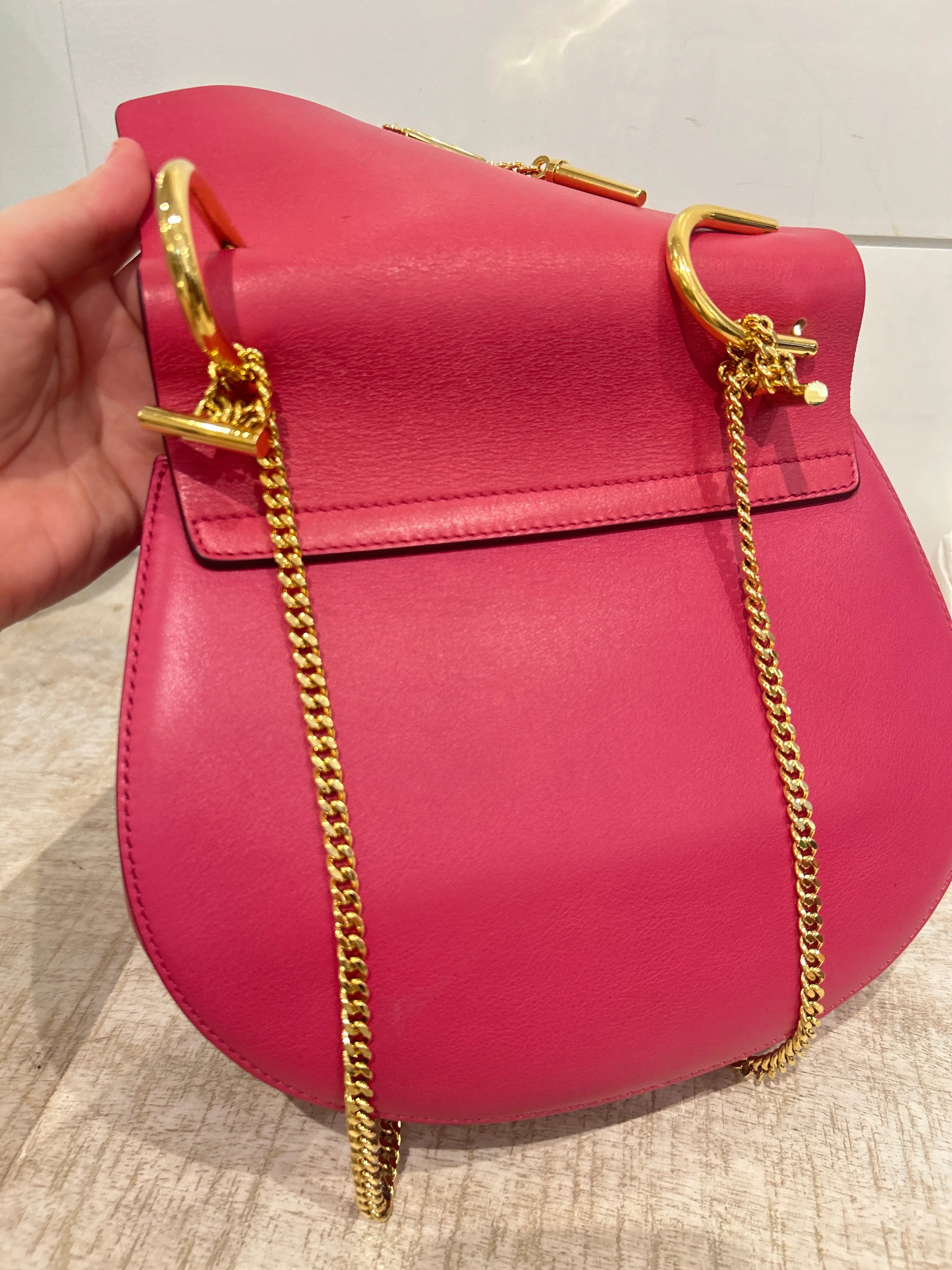 Chloé Bag, Dreamy Pink Suede Medium Drew Shoulder Bag