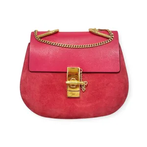 Chloé Bag, Dreamy Pink Suede Medium Drew Shoulder Bag