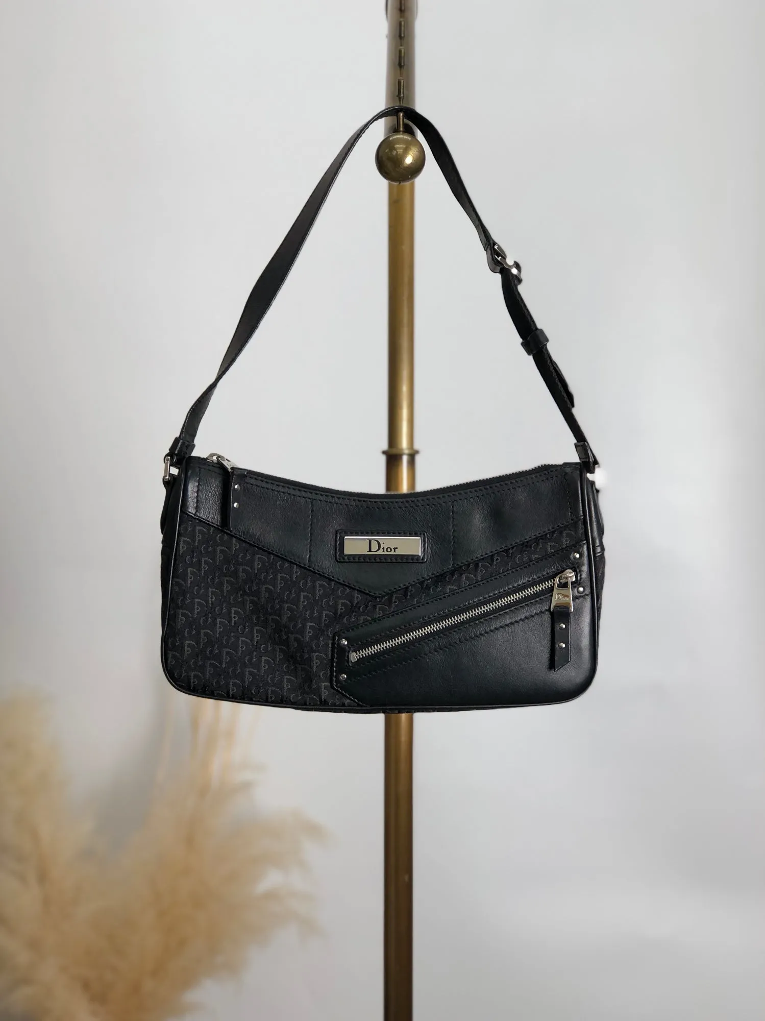 Christian Dior Street Chic Hobobag Shoulder bag Black Vintage ebay4s