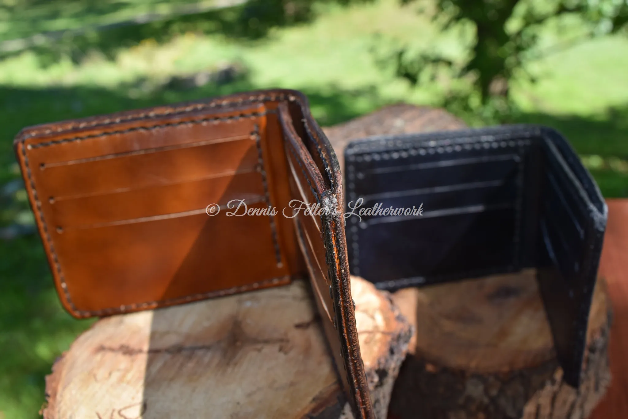 Classic Bifold Wallet stamped with scales
