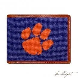 Clemson University Needlepoint Wallet