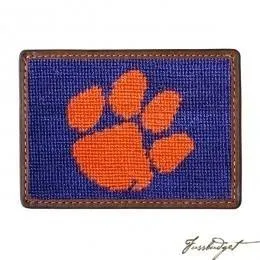 Clemson University Needlepoint Wallet