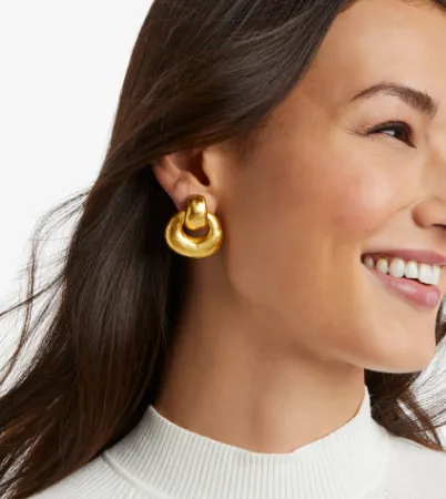 Clip On Avalon Doorknocker Earring